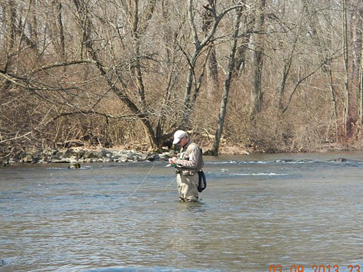 march 10th yellow breeches 005.jpg -                                Me going through a dry spell.  Pondering what might work!